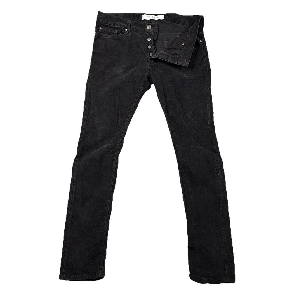 IRO Paris Mens corduroy‎ pants black strigth leg size 32